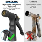 3/4" Hot/Cold Garden Hose 150 ft with Industrial High Pressure Nozzle, Flexib...