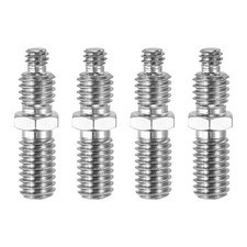 4Pcs 1/4" to 3/8" Threaded Tripod Screw Adapter Silver
