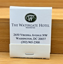 Vintage THE WATERGATE HOTEL Matchbook Washington DC Aquarelle Restaurant