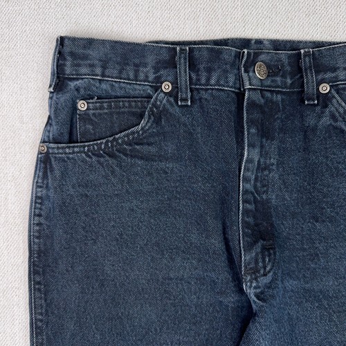 Jeans Lee Riders anni 80 uomo 32x31 relaxed dritto blu navy stonewash denim Union USA - Foto 7 di 9