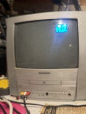 Magnavox MWC13D5 13  Retro Gaming CRT TV/DVD Player No Remote Tested