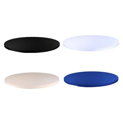 Abwischbare, runde Tischdecke mit elastischem Rand, rutschfest, 121,9 cm