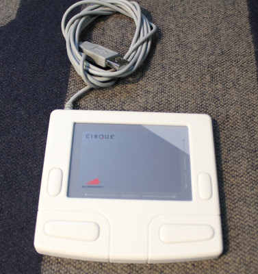 Vintage Cirque GlidePoint Desktop Touchpad Trackpad White Retro Wired Mouse