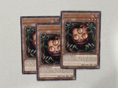 3x Sangan - TOCH-EN026 - Rare - Unlimited Edition Near Mint Toon Chaos Yugioh