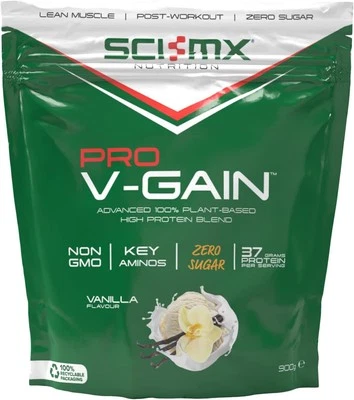 SCI-MX Pro V Gain 100% Plant Based Vegan Protein Formula With No Added Sugar -