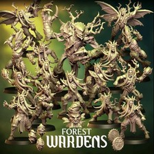 fantasy football team forest wardens new 3d print warhammer bloodbowl