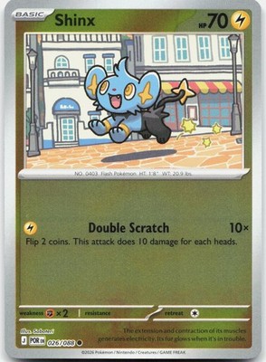 Shinx Common Perfect Order Reverse Holo 026/088 NM/M Pokemon | eBay