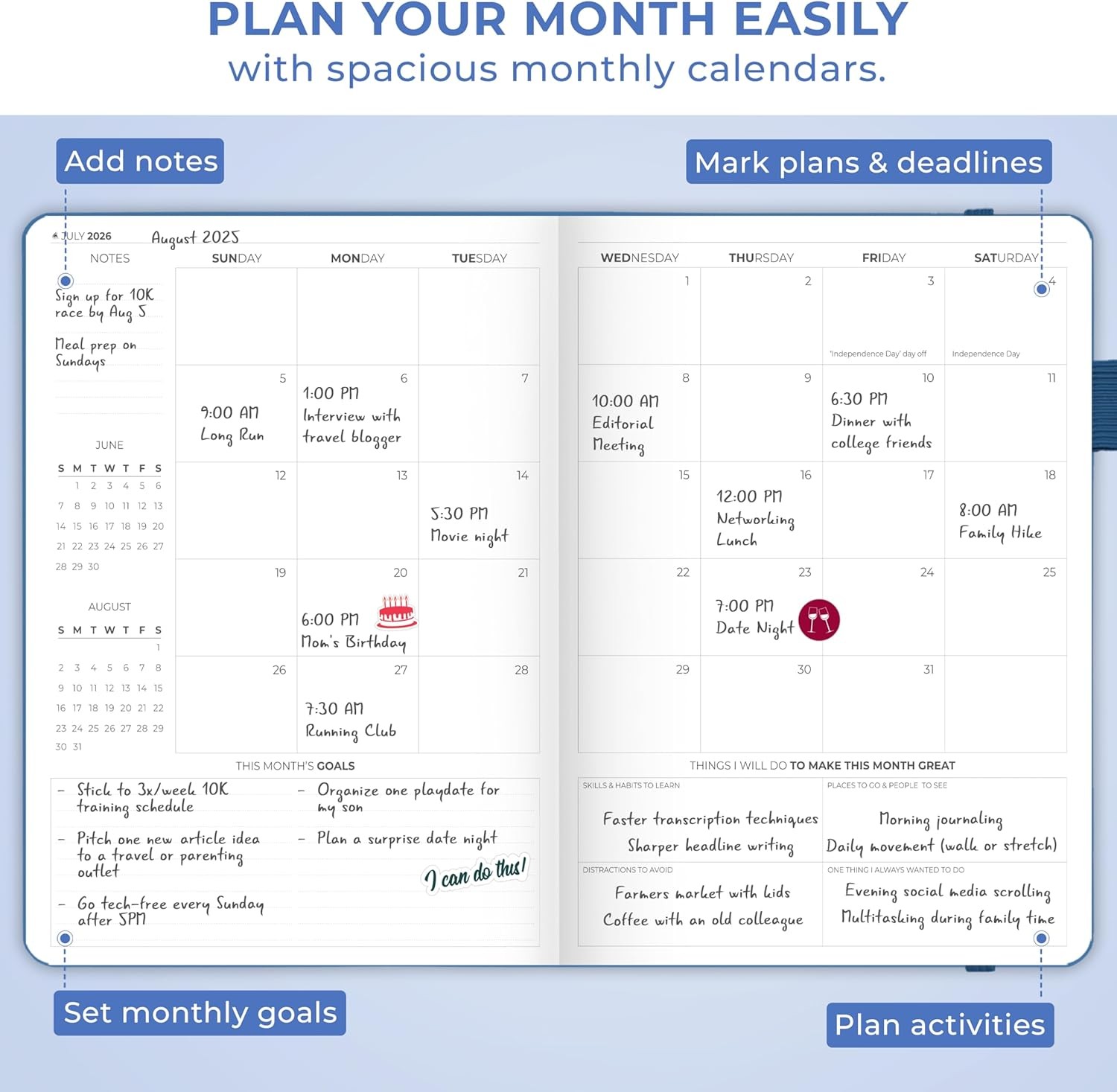 Clever Fox Planner PRO Premium Jan 2026-Jan 2027 – Luxurious Weekly, Monthly &