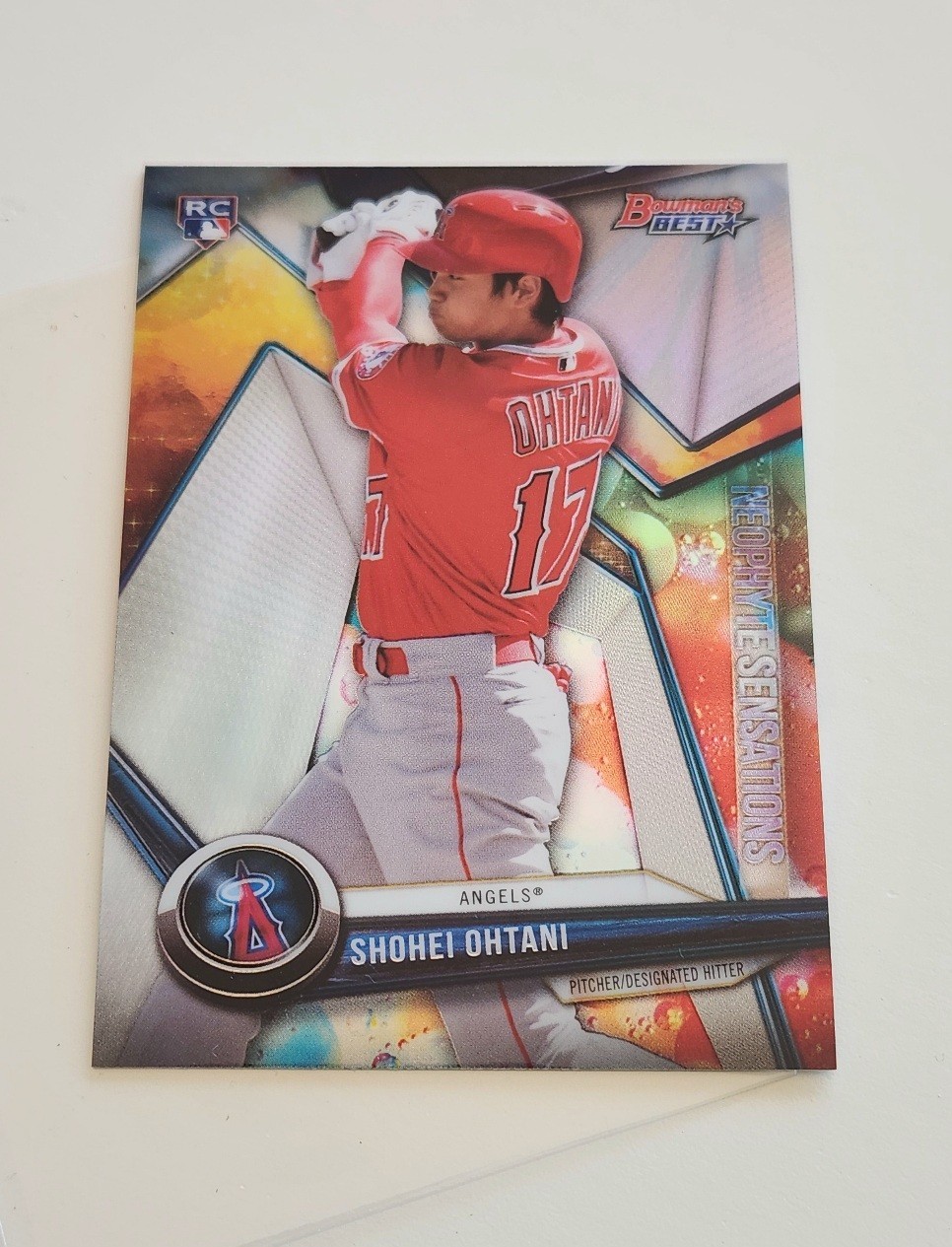 2018 Bowman's Best Shohei Ohtani Rookie Card RC Neophyte Sensations CHAMPION MVP