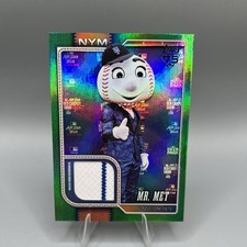 Mr Met Mascot Relic Green Foil /99 2026 Topps Celebrations #MAS-MRM Mets