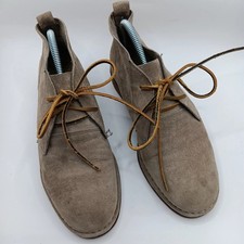 Hush Puppies Tan Suede Oxford Shoes Comfort Lace-Up Men's Size 8