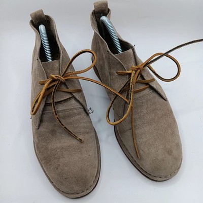 Hush Puppies Tan Suede Oxford Shoes Comfort Lace-Up Men's Size 8