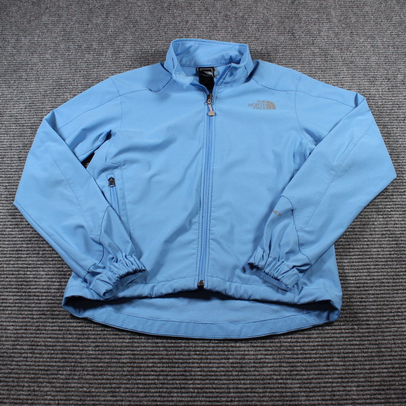 The North Face Apex Softshell Jacket Women’s Small Blue Full Zip Windproof