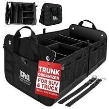 TRUNKCRATEPRO XL Premium SUV, Truck, Car Trunk Organizer With ExtraLarge Black