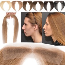 Natural Frontal Hairline Hairpiece Topper Virgin Human Hair Lace Patches Toupee