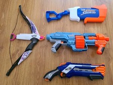 Nerf Bundle Elite 2.0 Shockwave Rough Cut Bow Super Soaker