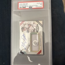 AUSTIN RILEY 2025 TOPPS TIER ONE AUTOGRAPHED RELICS AUTO BUTTON SSP /5 BRAVES