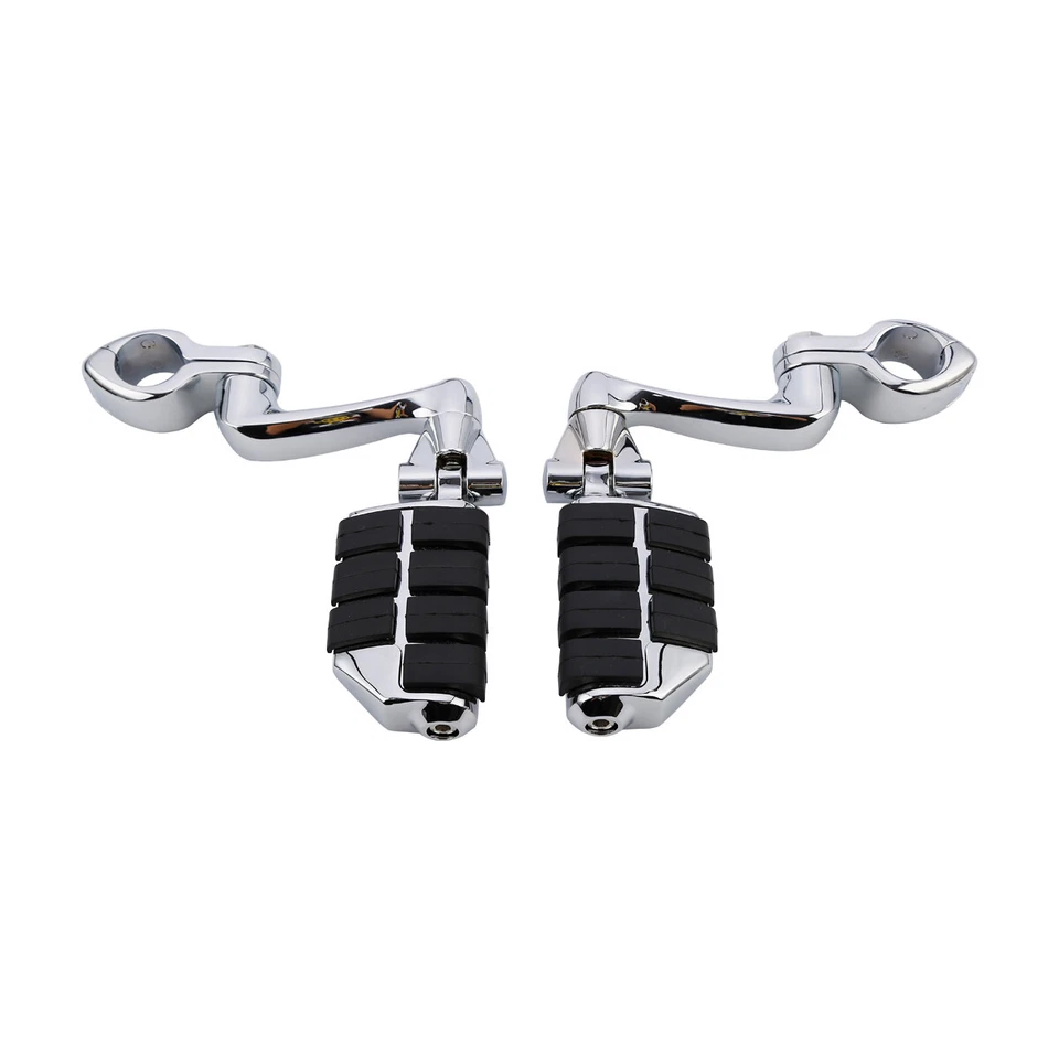 Universal 1-1/4" largo estriberas de carretera reposapiés montaje apto para Harley Touring EE. UU. Foto 2 de 4