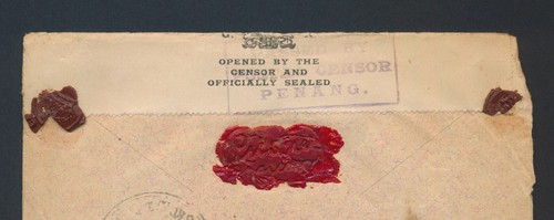 1918 SIAM THAILAND COVER TO SEREMBAN MALAYA, PENANG & STRAITS CENSOR SEALS B1AG2 - Picture 16 of 24