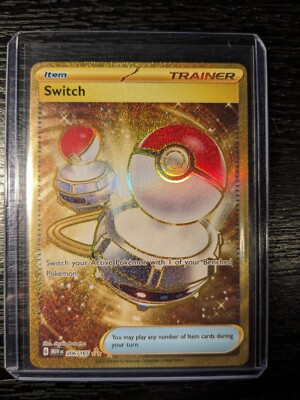 Pokmon Switch 206/165 - Scarlet & Violet 151 Gold Hyper Rare Trainer Card  | eBay
