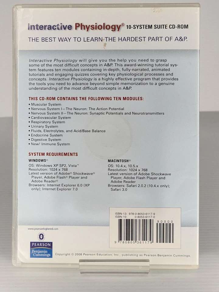 Interactive Physiology (CD-ROM for Windows and Macintosh) - Image 2 of 2