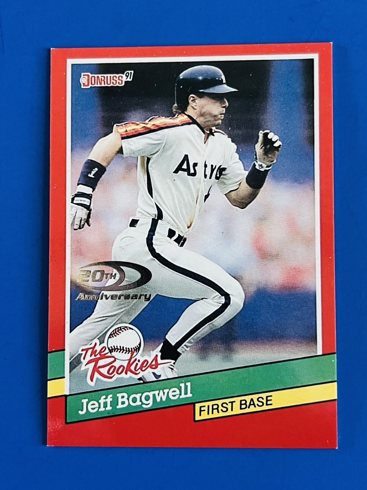2001 Donruss Jeff Bagwell Astros 20th Annv Rookie Reprint Card #RR38; #d /1991