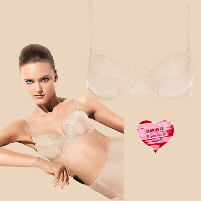 Wolford Sixty-Six Push-Up Bra   80 Cup A   china white ... geschmeidiger Satin