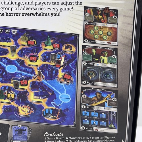 HORRIFIED Universal Studios Monsters Strategy Board Game Dracula Frankenstein - Picture 22 of 24