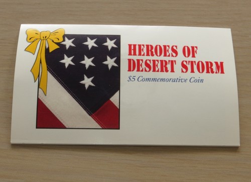 Republic of the Marshall Island,4#3 Heroes of Desert Storm $5 Commemorative Coin - Afbeelding 1 van 5