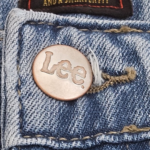 Lee Women's Jeans Blue Mid Rise Straight Leg Denim Light Wash Sz 20 Long - Picture 5 of 16