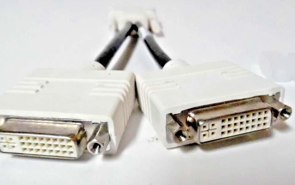 HP/Dell Single DMS-59 to Dual DVI Y Splitter Video Cable H9361 R0915 338285-009 - Image 3 of 4