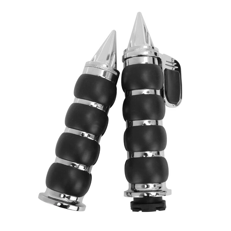 For Yamaha Road Star XV 1600 1700 Midnight Silverado 1" Handle Bar Hand Grips - Image 4 of 4