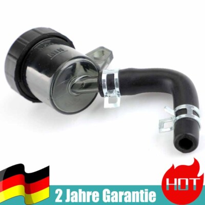 Motorrad-Bremsflüssigkeitsbehälter Hauptbremszylinder Öl Cup Reservoir Schwarz