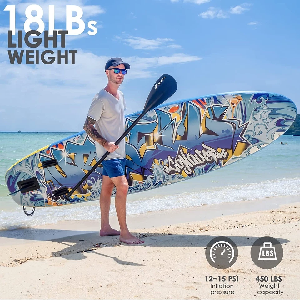 10’6”x32”x6”Inflatable Stand Up Paddle Board X0035CM04F - Image 4 of 4