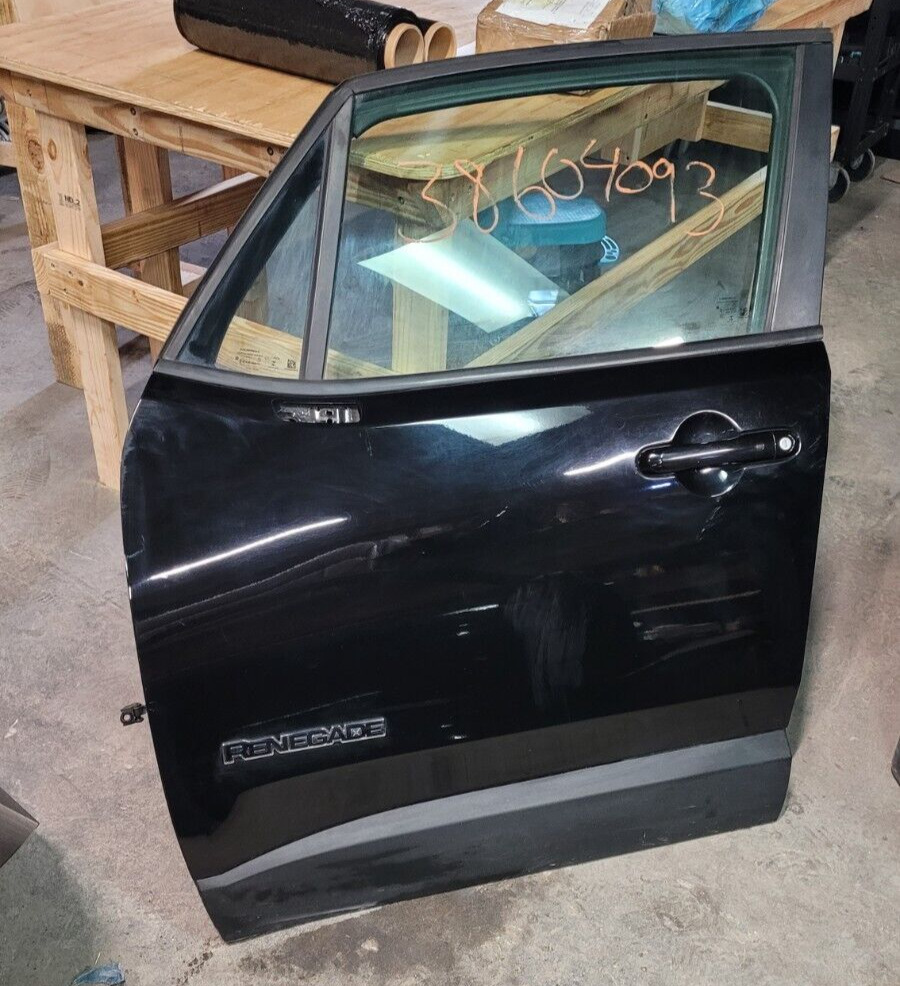 2015-2020 Jeep Renegade LEFT FRONT Driver Door - Black - Complete Door