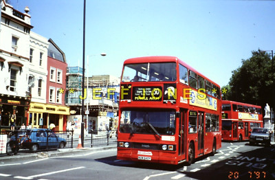 ORIGINAL 35m DIA 8496-S/C E.London TITAN/LEYLAND T640 NUW640Y Islington20.7.97