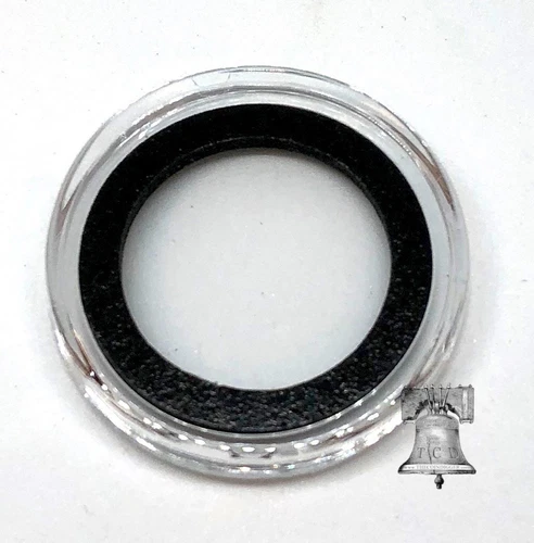 5 Air-tite Coin Holder Capsule Model A Black 16mm 1/10oz Gold Am Eagle $5 Case