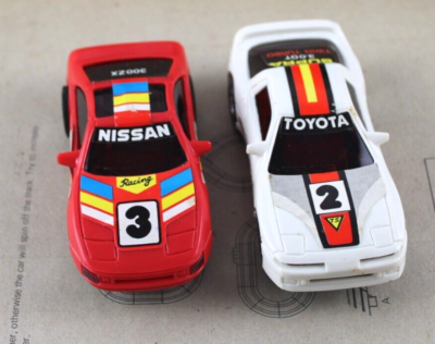 Turbo Challenge Road Race Set battery Operated Nissan 300ZX Toyota