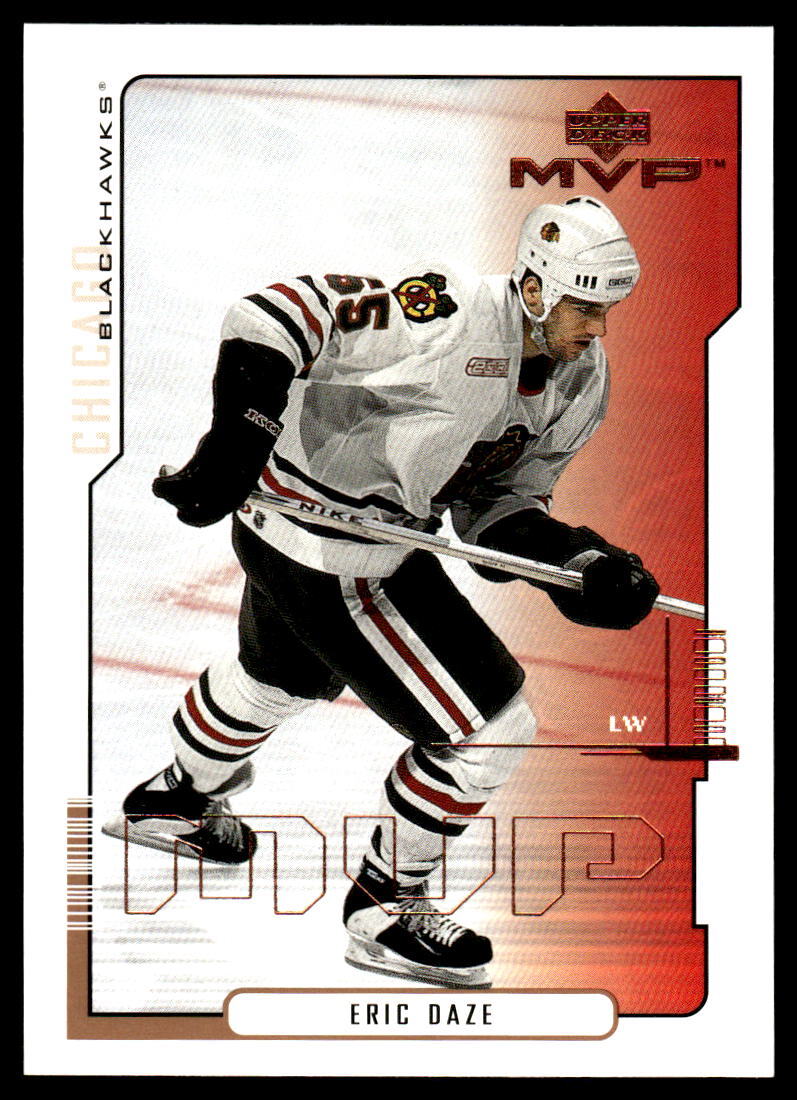 2000-01 Upper Deck MVP #42 Eric Daze Chicago Blackhawks Hockey Card
