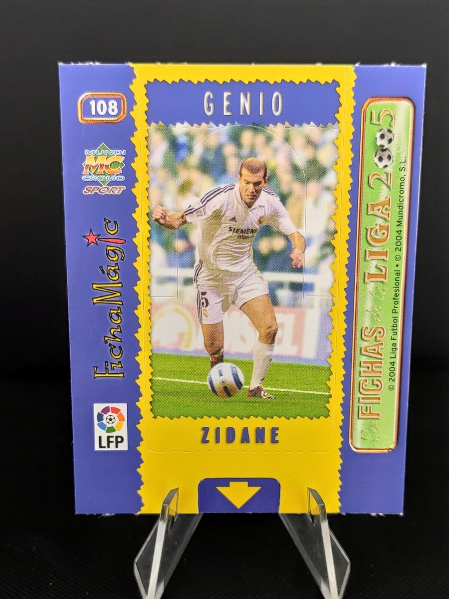 Cromo Mundicromo 2005 Real Madrid - Zinedine Zidane #108 - Très Bon état