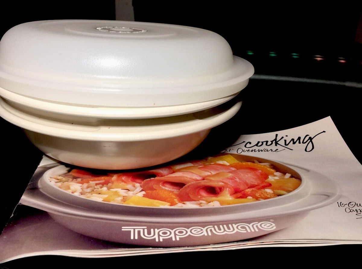 Tupperware ULTRA 21 オーブンウェア 2種類 NEW VINTAGE TUPPERWARE Ultra 21 Ovenware 1 & 2 Cup Casserole Set