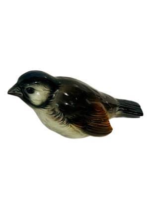 Goebel Hummel Chickadee Figurine Sculpture Porcelain vtg Christmas