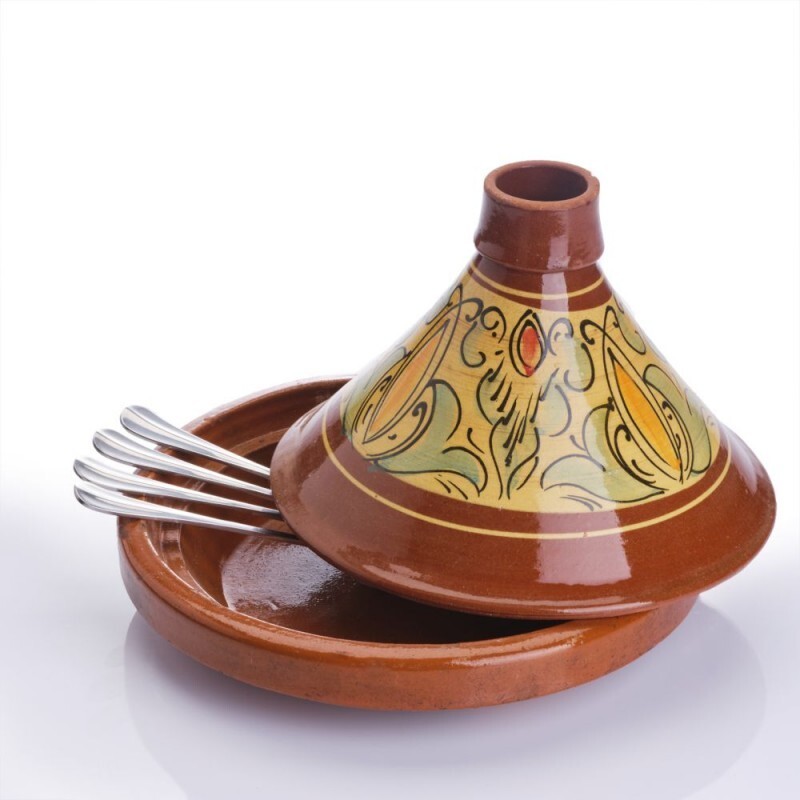 Tajine marocain de 30cm en argile d'exception pour 4 convipes exigeants