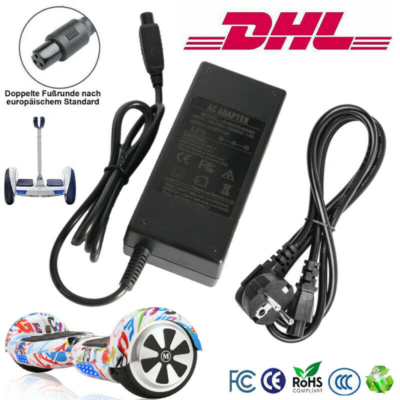 42V 3A E-Scooter Ladegerät - Mit 4 Anschlüssen & LED Anzeige