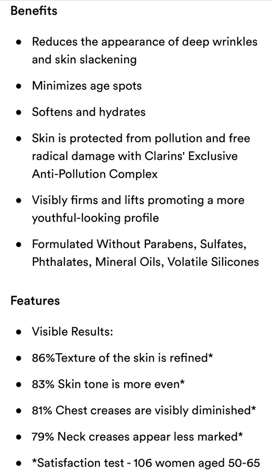 🔥🔥Clarins🔥🔥 Super Restorative Decollete and Neck Concentrate - 2.4 fl oz. - image 4 of 4