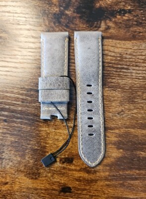 Panerai Watch 24/22mm OEM Military Green / Gray Strap for Deployment Buckle 