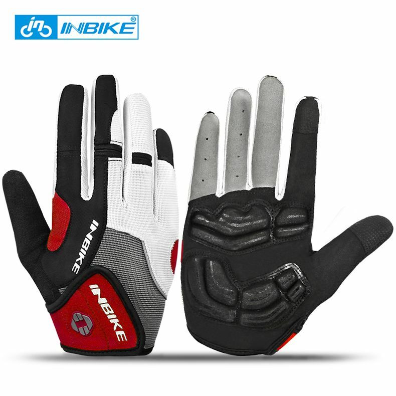 INBIKE GEL Pad Full Finger Stylish Gloves for Cycling MTB Bike Fitness Sports