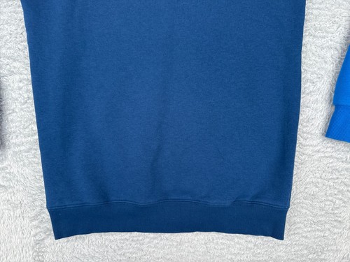 BYU Cougars Sweater Men Medium Blue Pullover Hoodie Colorblock Pockets Polyester - Picture 15 of 15
