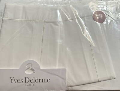 Yves Delorme Paris Queen Sheet set Parure 100% Organic Egyptian Cotton France