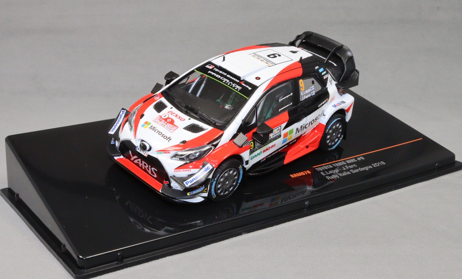 IXO Toyota Yaris WRC Rally Italy Sardinia 2018 Esapekka Lappi RAM678 1/43 NEW